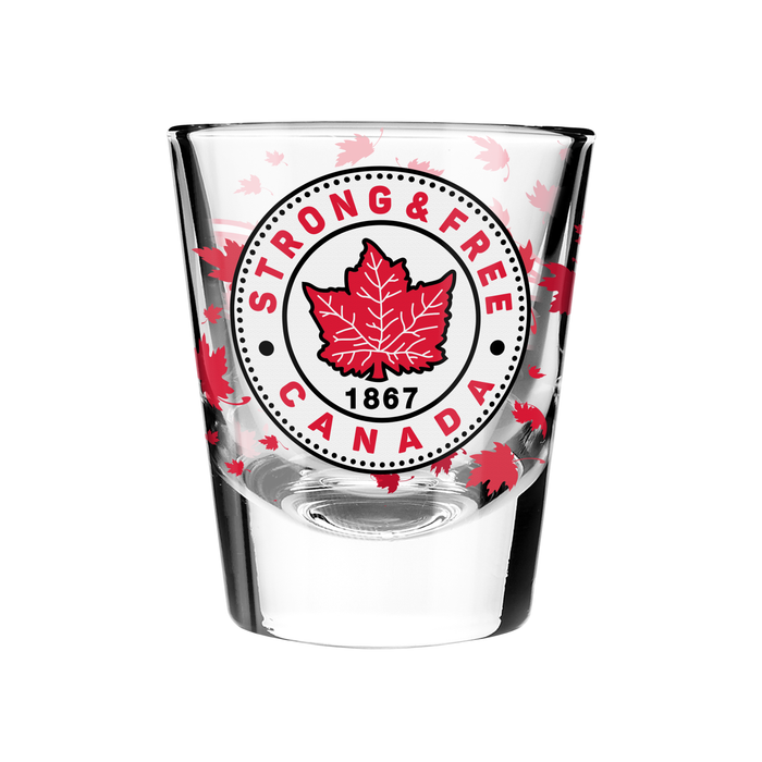 Strong and Free Canada 2 oz Shot Glass