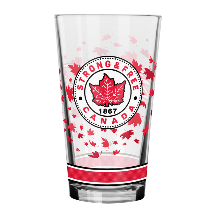 Strong and Free Canada 16 oz Mixing Glass