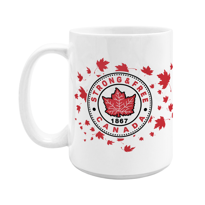 Strong and Free Canada 15 oz Sublimated Ceramic Mug