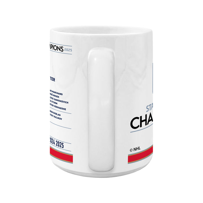 Tasse en céramique de 425 ml avec l'équipe des Panthers de la Floride, champions de la Coupe Stanley 2025 de la LNH