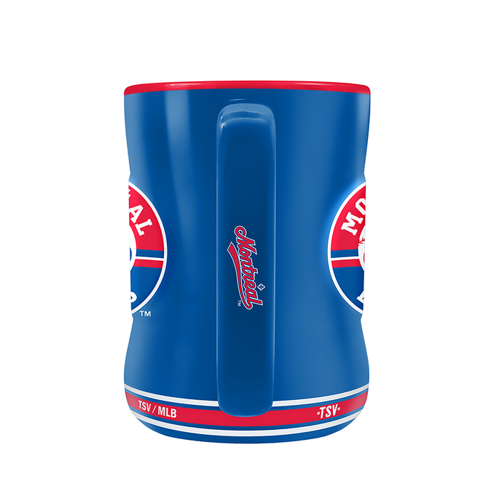 Tasse sculptée avec écusson de l'équipe des Expos de Montréal de la MLB (14 oz)