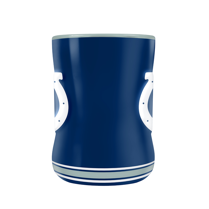 Tasse sculptée avec écusson de l'équipe NFL Indianapolis Colts (14 oz)