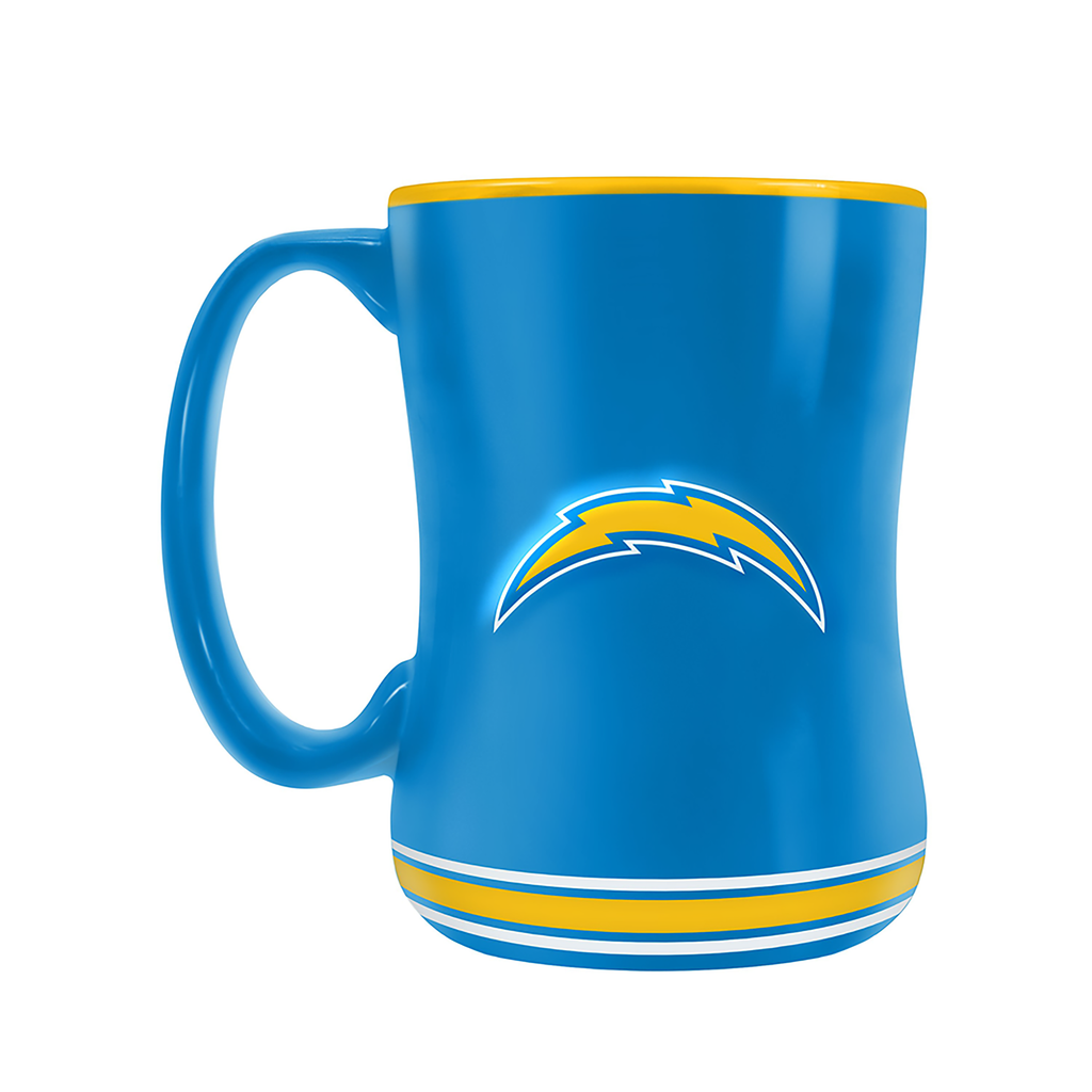 NFL Los Angeles Chargers Team Crest Sculpted Mug (14 oz)