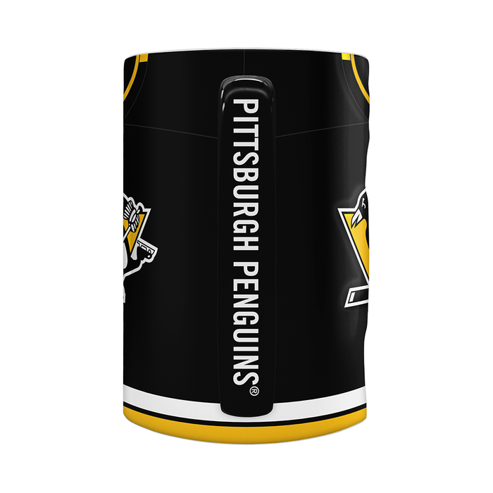 Tasse sculptée style maillot des Penguins de Pittsburgh de la LNH (590 ml)