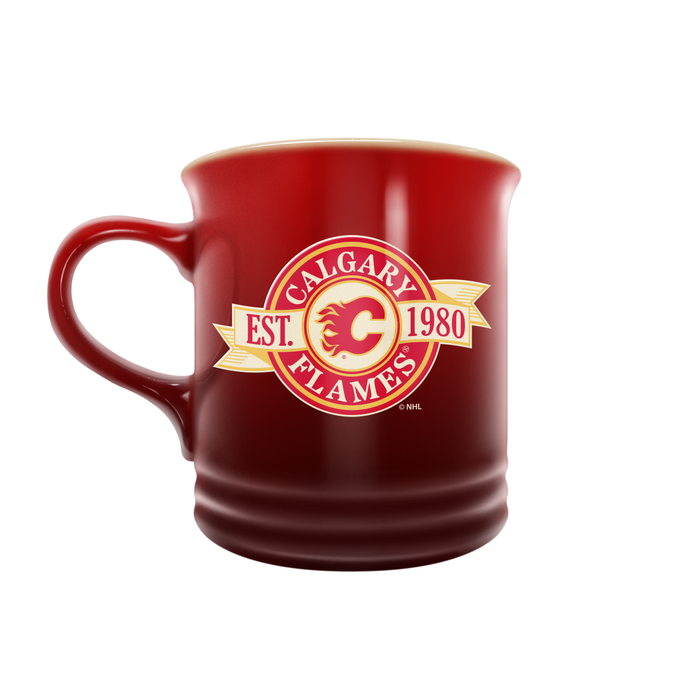 NHL Calgary Flames 14 oz Stoneware Mug Banner Design