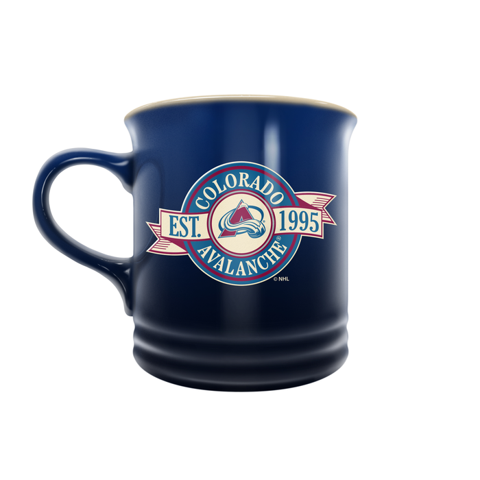 NHL Colorado Avalanche 14 oz Stoneware Mug Banner Design