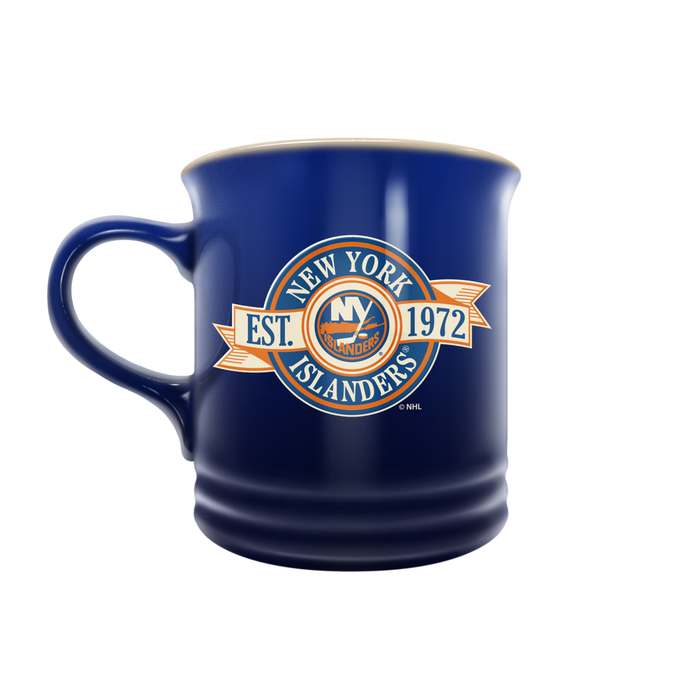 NHL New York Islanders 14 oz Stoneware Mug Banner Design
