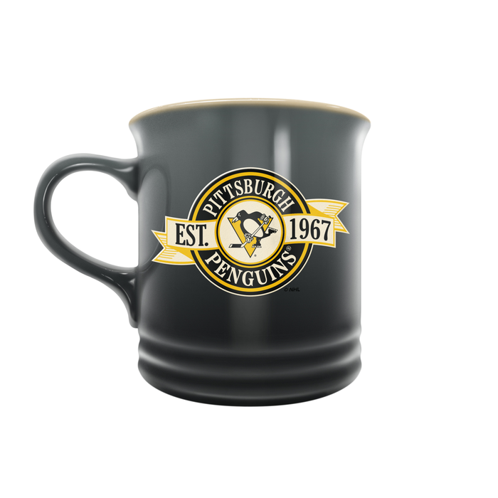 NHL Pittsburgh Penguins 14 oz Stoneware Mug Banner Design
