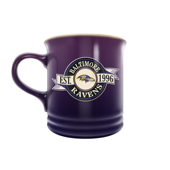 NFL Baltimore Ravens 14 oz Stoneware Mug Banner Design