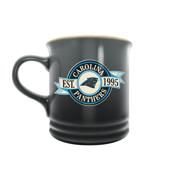 NFL Carolina Panthers 14 oz Stoneware Mug Banner Design