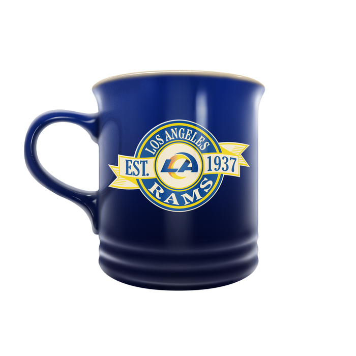 Tasse en grès NFL LA Rams 14 oz avec motif de bannière