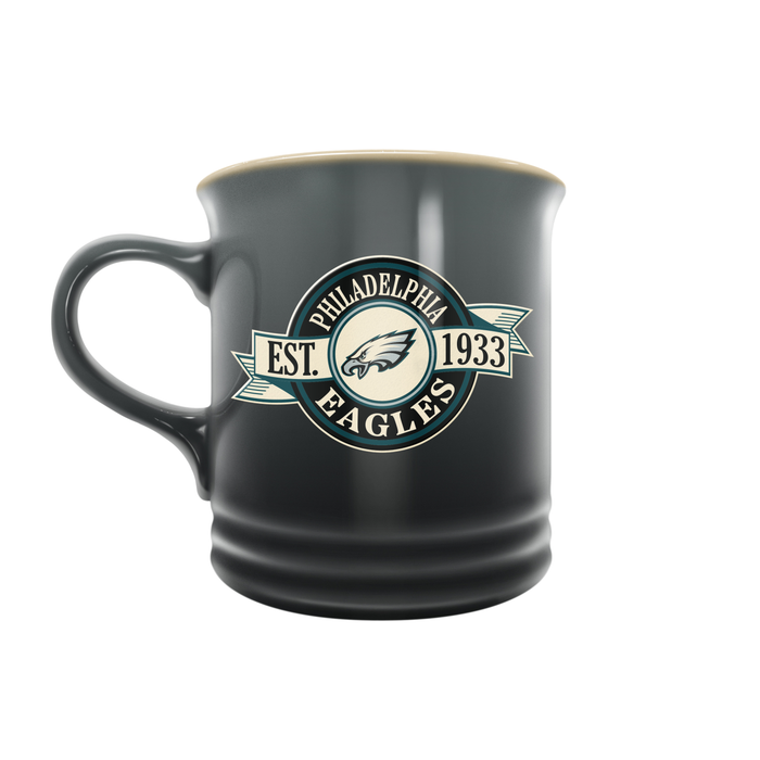 Tasse en grès NFL Philadelphia Eagles 14 oz avec motif de bannière