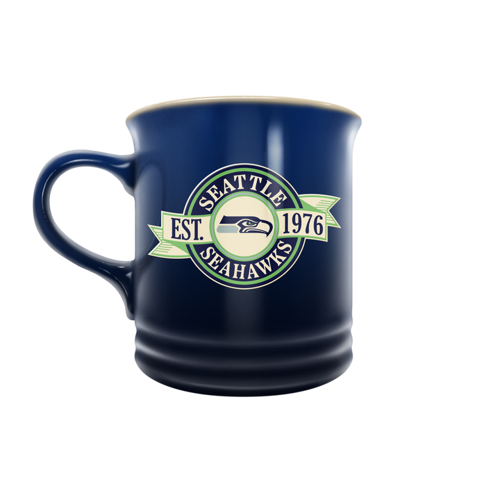 NFL Seattle Seahawks 14 oz Stoneware Mug Banner Design