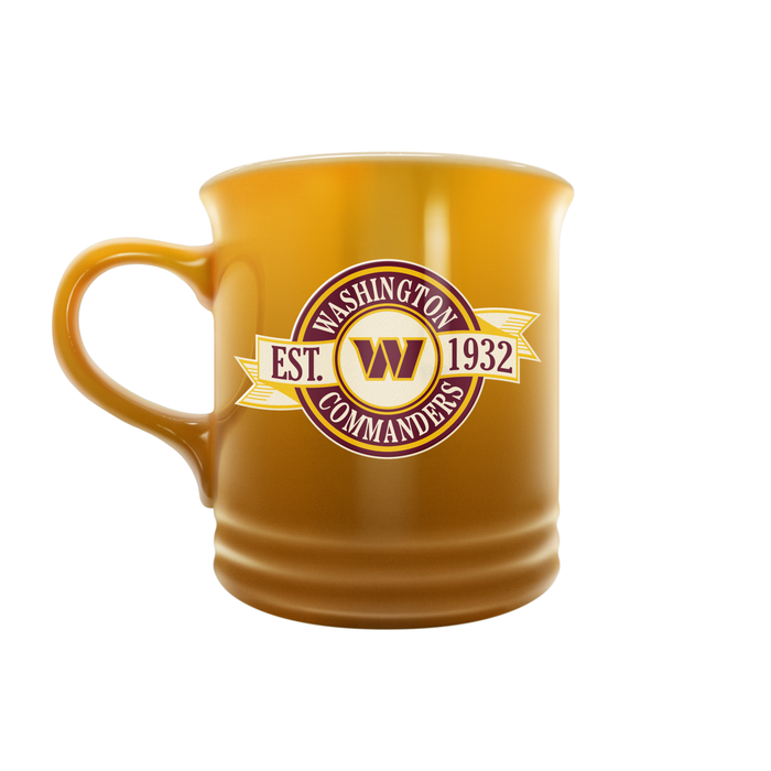 NFL Washington Commanders 14 oz Stoneware Mug Banner Design