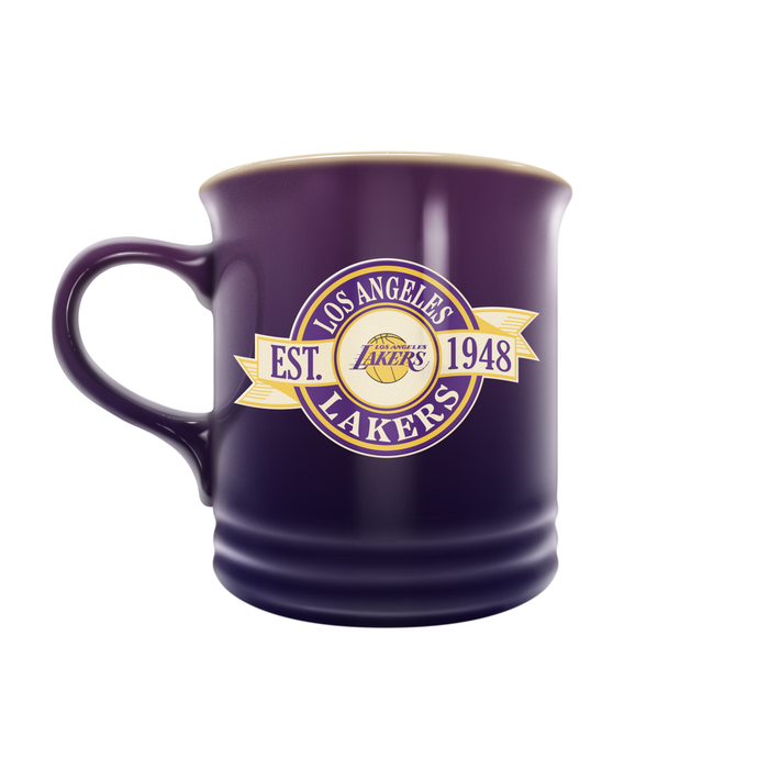 NBA LA Lakers 14 oz Stoneware Mug Banner Design