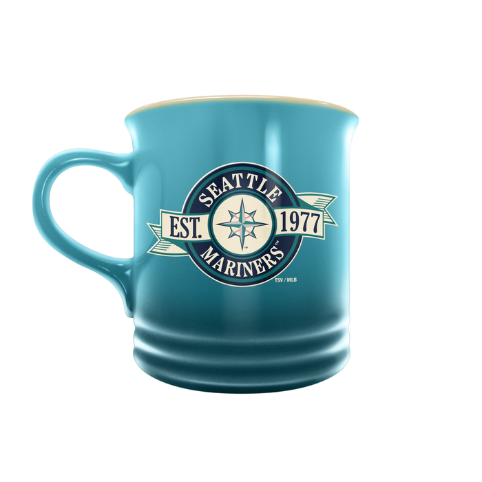 MLB Seattle Mariners 14 oz Stoneware Mug Banner Design