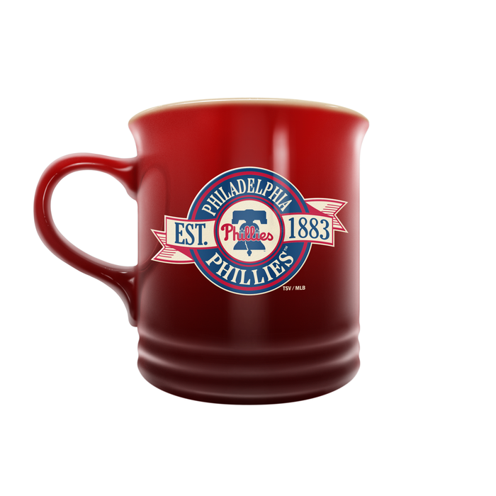 MLB Philadelphia Phillies 14 oz Stoneware Mug Banner Design