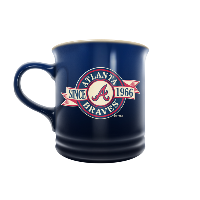 MLB Atlanta Braves 14 oz Stoneware Mug Banner Design
