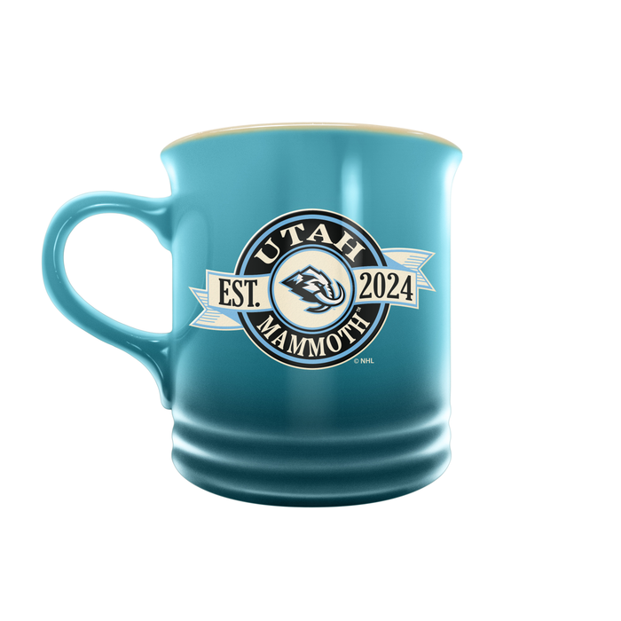 NHL Utah Mammoth 14 oz Stoneware Mug Banner Design