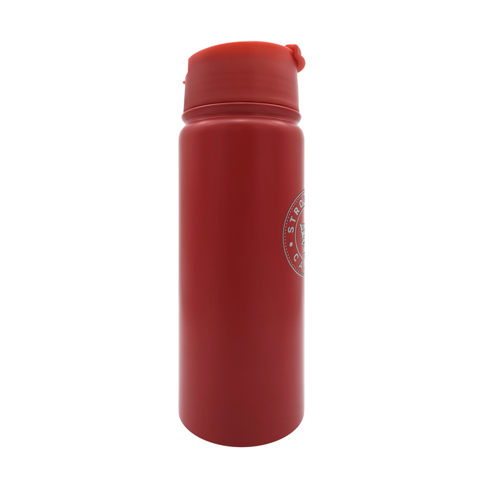 Strong and Free Canada 18 oz Red Stainless Steel Executive Bottle