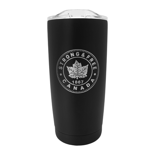 Strong and Free Canada 20 oz Black Stainless Steel Executive Tumbler
