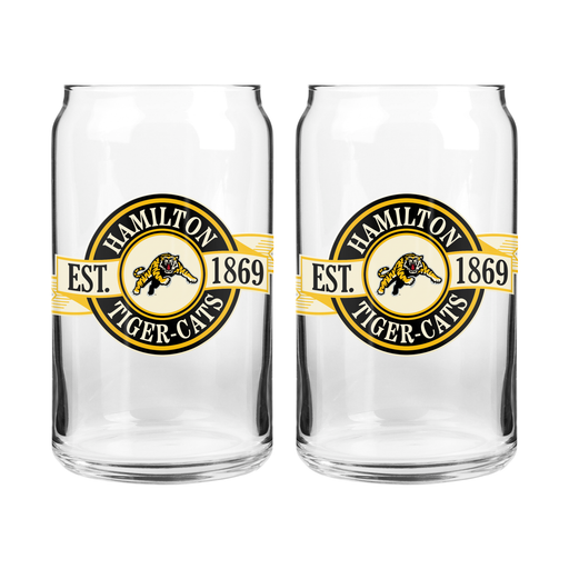 CFL Hamilton Tiger Cats 16 oz Clear Banner Design