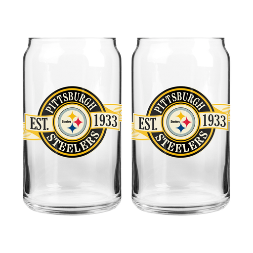 NFL Pittsburgh Steelers 16 oz Clear Banner Design
