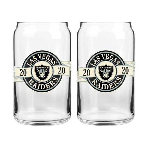 NFL Las Vegas Raiders 16 oz Clear Banner Design