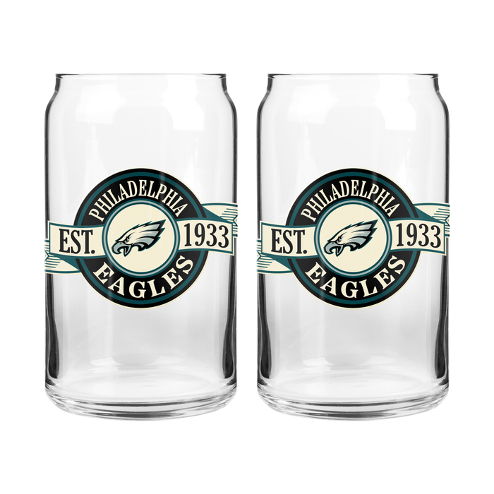 NFL Philadelphia Eagles 16 oz Clear Banner Design