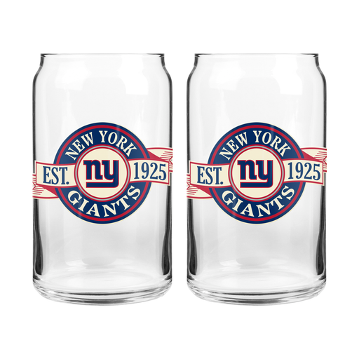 NFL New York Giants 16 oz Clear Banner Design