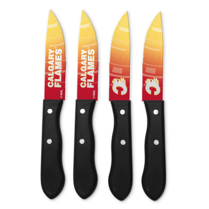 NHL Calgary Flames 4-pc Steak Knives