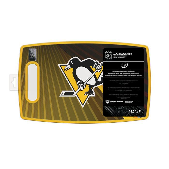 Grande planche à découper des Penguins de Pittsburgh de la LNH
