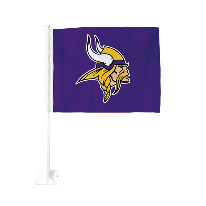 Drapeau de voiture double face NFL Minnesota Vikings 11x15