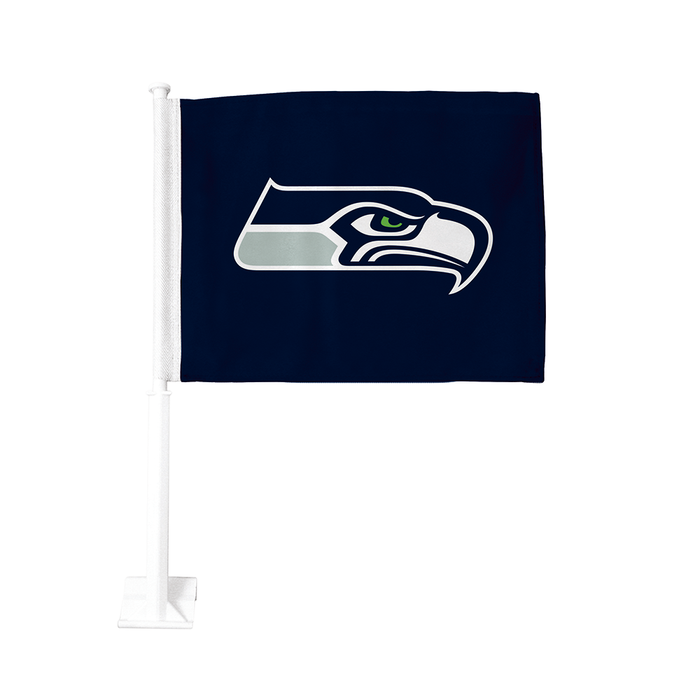 Drapeau de voiture double face NFL Seattle Seahawks 11x15