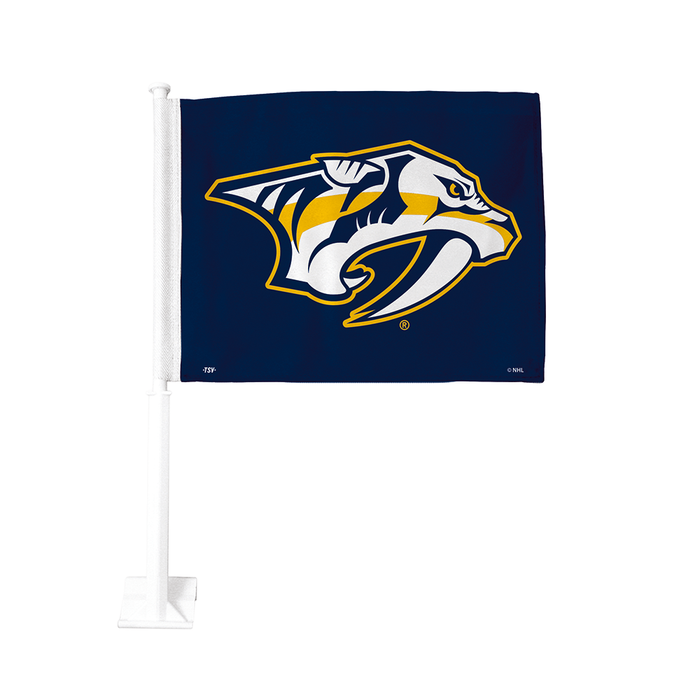 Drapeau de voiture double face 11 x 15 pouces des Predators de Nashville de la LNH