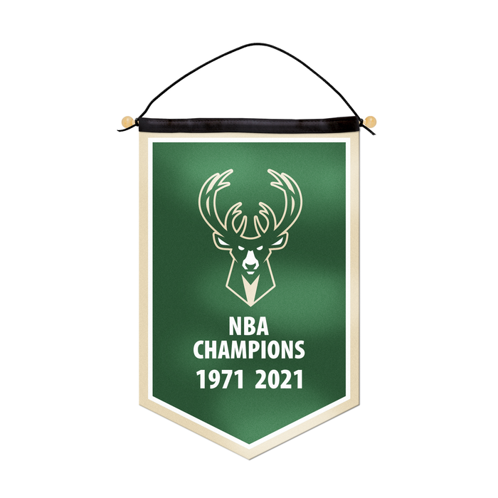 Bannière de victoire NBA Milwaukee Bucks 12 x 18