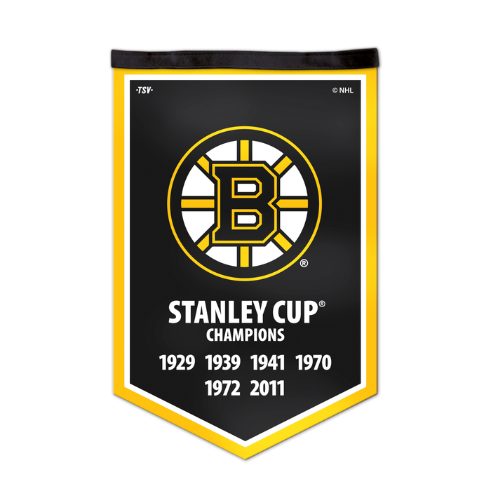 NHL Boston Bruins 12 X 18 Victory Banner