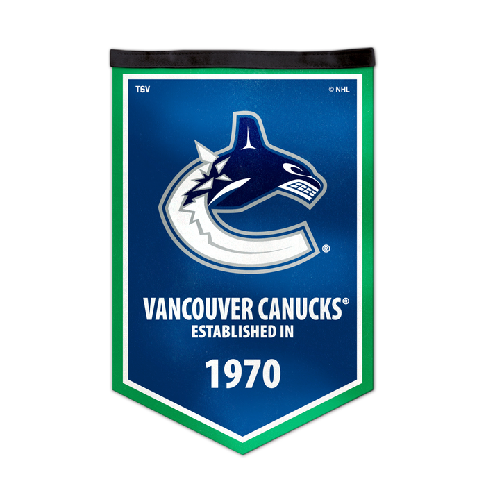 NHL Vancouver Canucks 12 X 18 Victory Banner