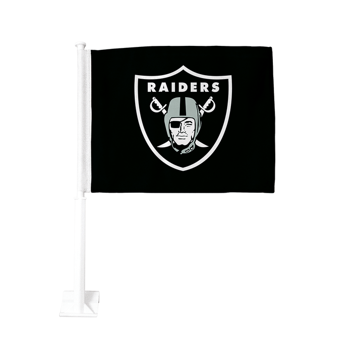 Drapeau de voiture double face NFL Las Vegas Raiders 11x15
