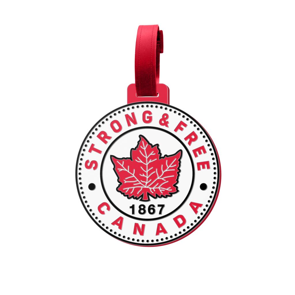 Strong and Free Canada Luggage Tag