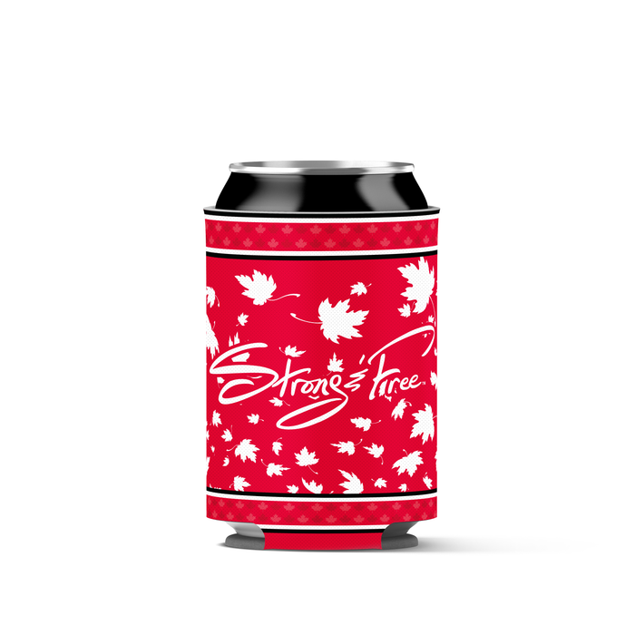 Strong and Free Canada Reversible Can Cooler
