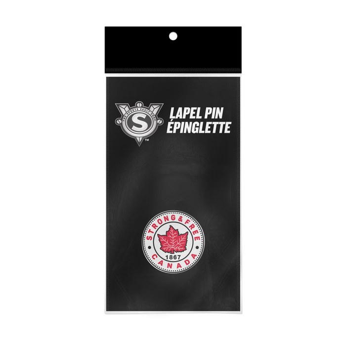 Strong and Free Canada Logo Lapel Pin