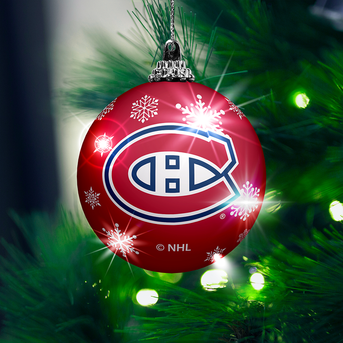 Lot de 2 décorations lumineuses des Canadiens de Montréal de la LNH