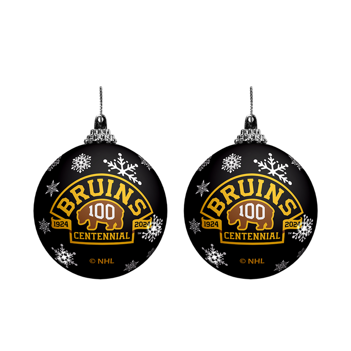 NHL Boston Bruins Centennial Light-Up Ornament 2-Pack
