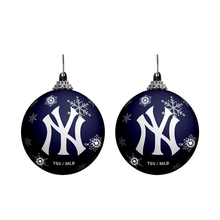 MLB New York Yankees Light-Up Ornament 2-Pack
