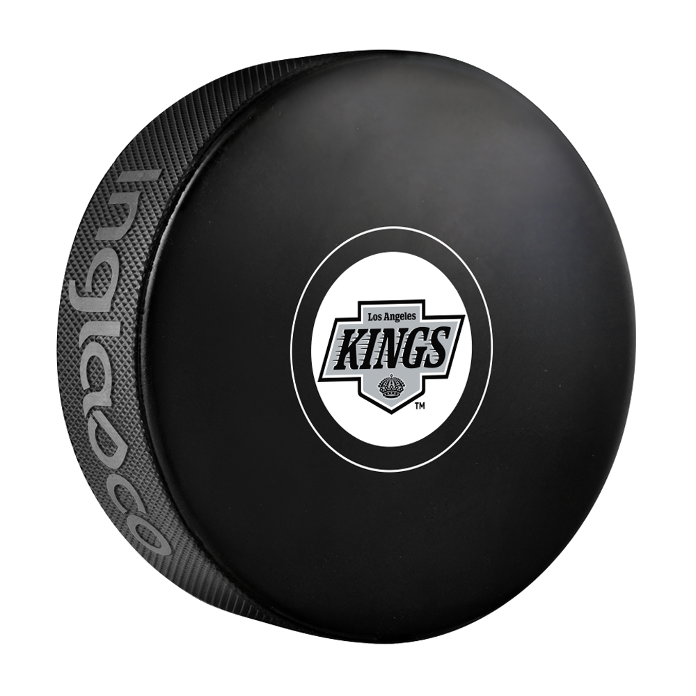 <transcy>Rondelle de hockey souvenir autographe officiel des Kings de Los Angeles de la LNH</transcy>