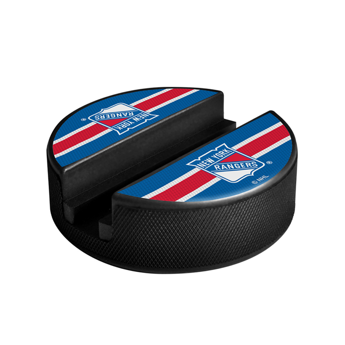 NHL New York Rangers Hockey Puck Media Device Holder