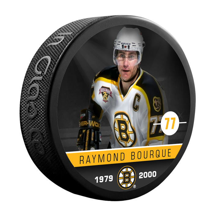 NHLAA Alumni Raymond Bourque Boston Bruins Souvenir Collector Hockey Puck
