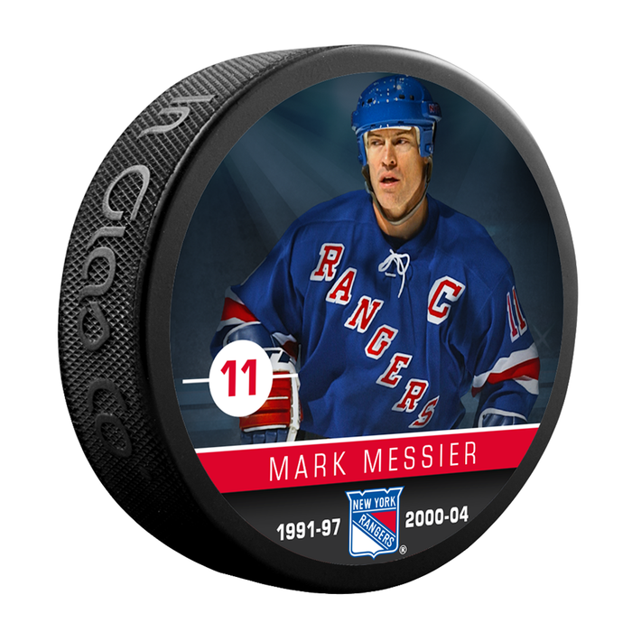 NHLAA Alumni Mark Messier New York Rangers Souvenir Collector Hockey Puck