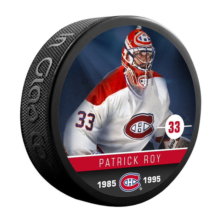 NHLAA Alumni Patrick Roy Montreal Canadiens Souvenir Collector Hockey Puck